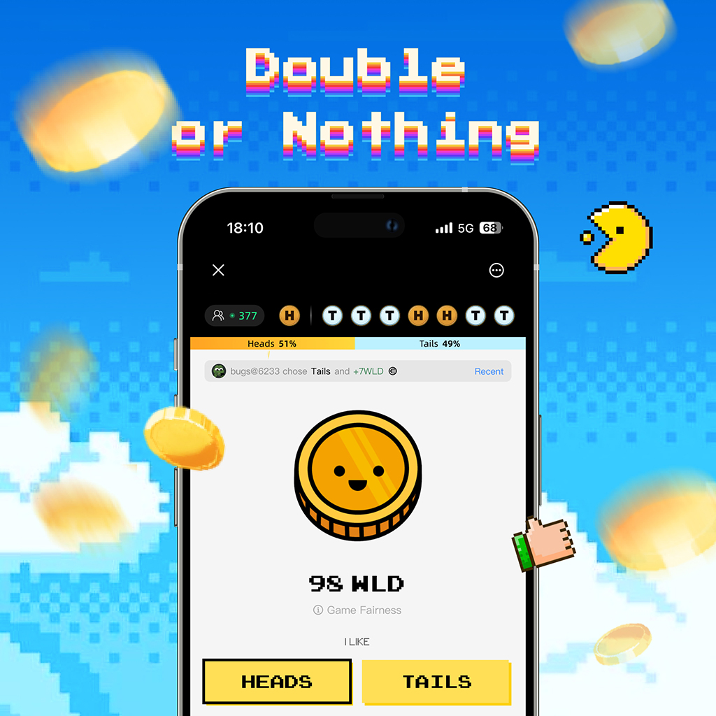 Double or Nothing of Worldcoin